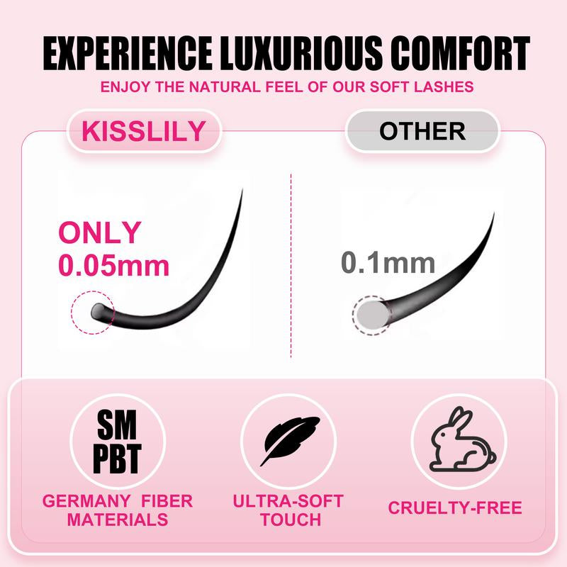 Feather‑Soft Flare Lash Clusters – Waterproof, Long‑Lasting & Beginner‑Friendly Styling Kit