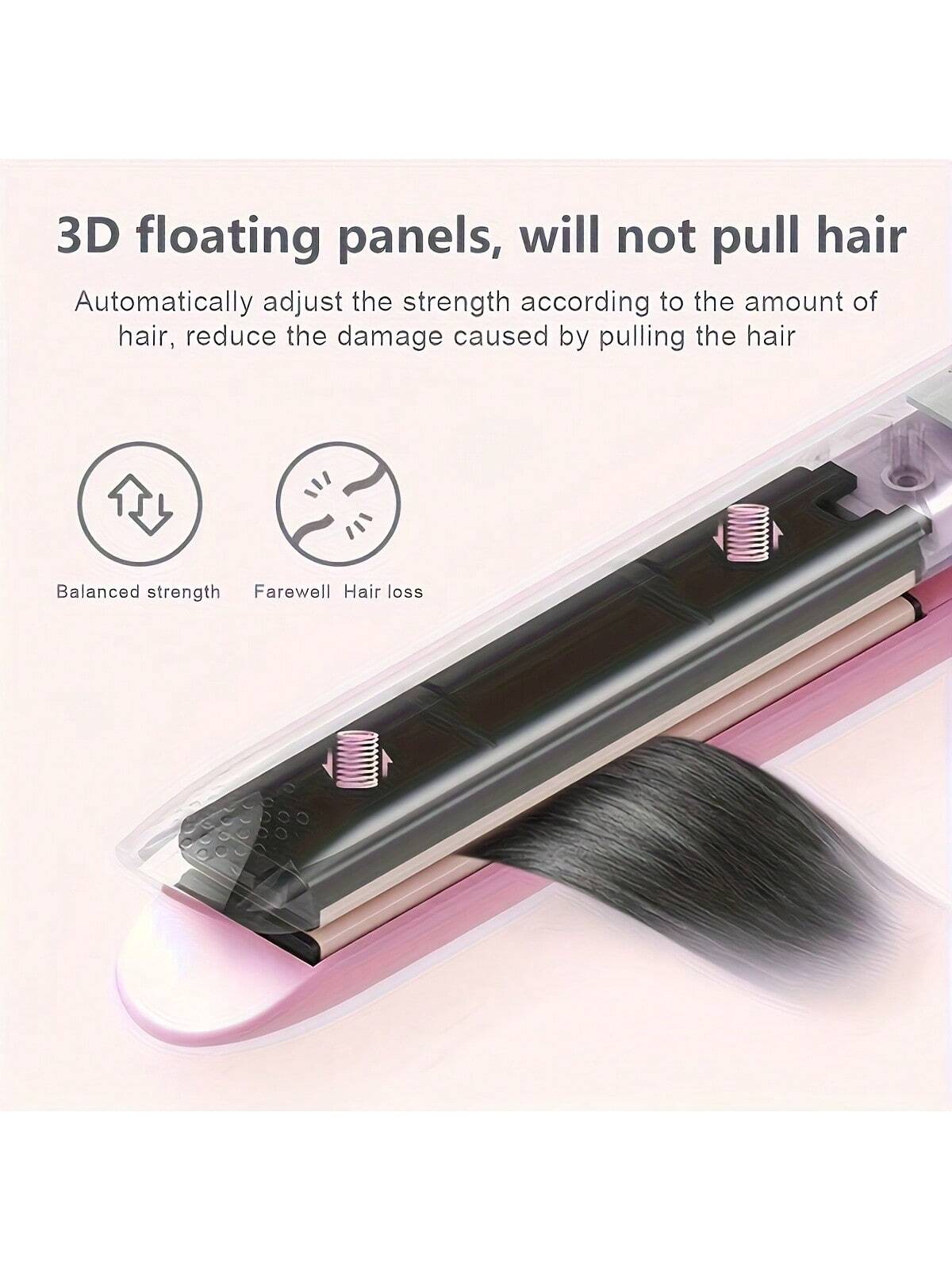  Mini Straightening Iron – Multi‑Color Ceramic Plates, Quick Heat & Bangs Curler
