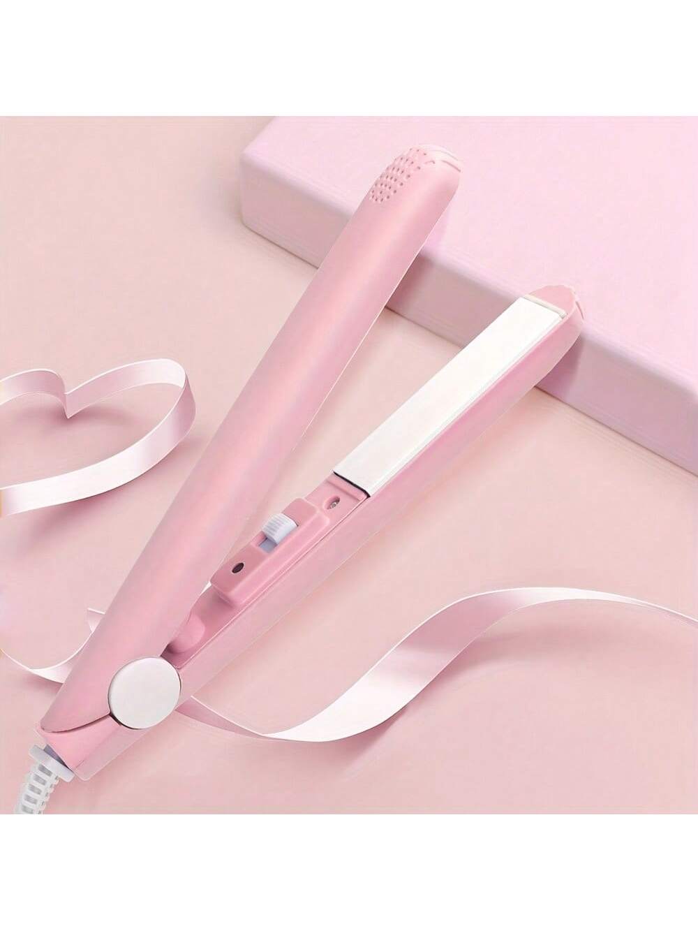  Mini Straightening Iron – Multi‑Color Ceramic Plates, Quick Heat & Bangs Curler
