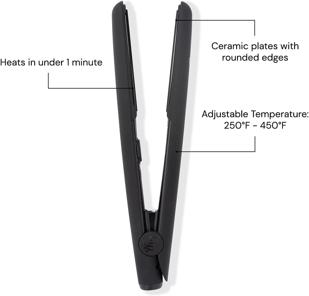 Le Ceramique Flat Iron – Fast-Heating 1-Pass Ceramic Straightener for Smooth, Shiny Styles