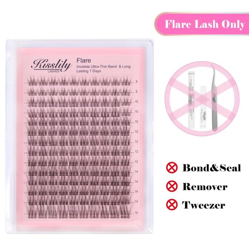 Feather‑Soft Flare Lash Clusters – Waterproof, Long‑Lasting & Beginner‑Friendly Styling Kit