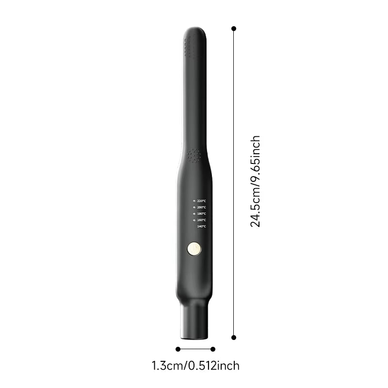 ✨ 2‑in‑1 Mini Hair Straightener & Curler – Fast‑Heating Ceramic Flat Iron for Short Hair & Travel