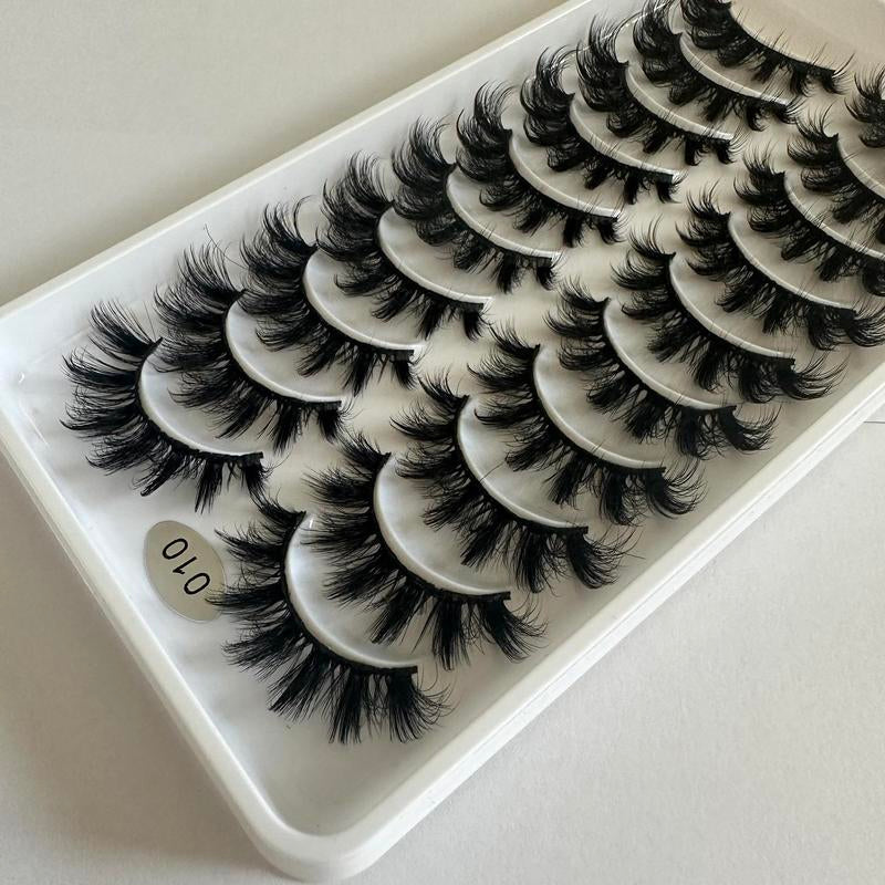 Get the Ultimate Glam with Voluminous Curly Thick False Eyelashes - Perfect for DIY Extensions & Gorgeous Eye Makeup!
