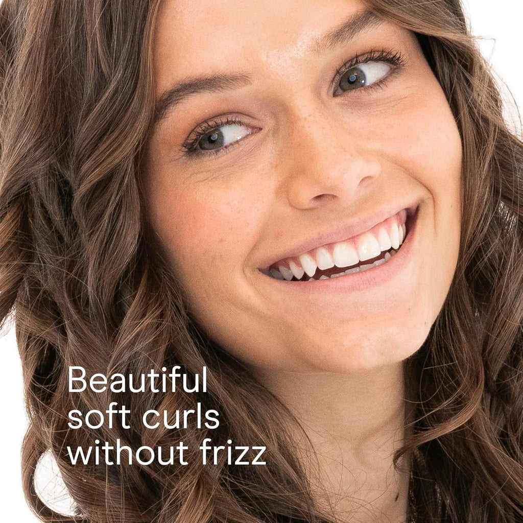 Double Ceramic Long Barrel 1-Inch Curling Iron, Extra-Long Barrel Creates Classic Curls to Loose Waves, Hair Curler for Use on Most Hair Lengths, White/Rose Gold