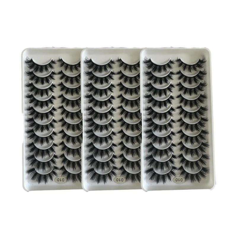 Get the Ultimate Glam with Voluminous Curly Thick False Eyelashes - Perfect for DIY Extensions & Gorgeous Eye Makeup!