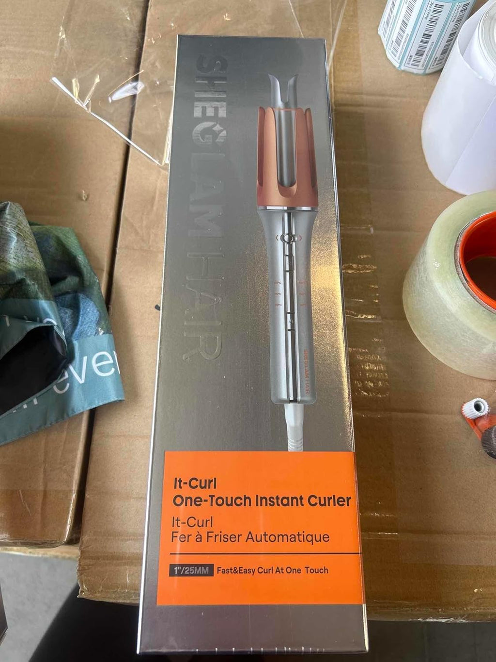 Automatic Curling Iron 1 1/4 Inch with 3 Temperatures Fast Heating, 2-Way Rotation, Anti-Scald, Anti-Tangle Rotating, Automatic Shut-Off for Hair Styling