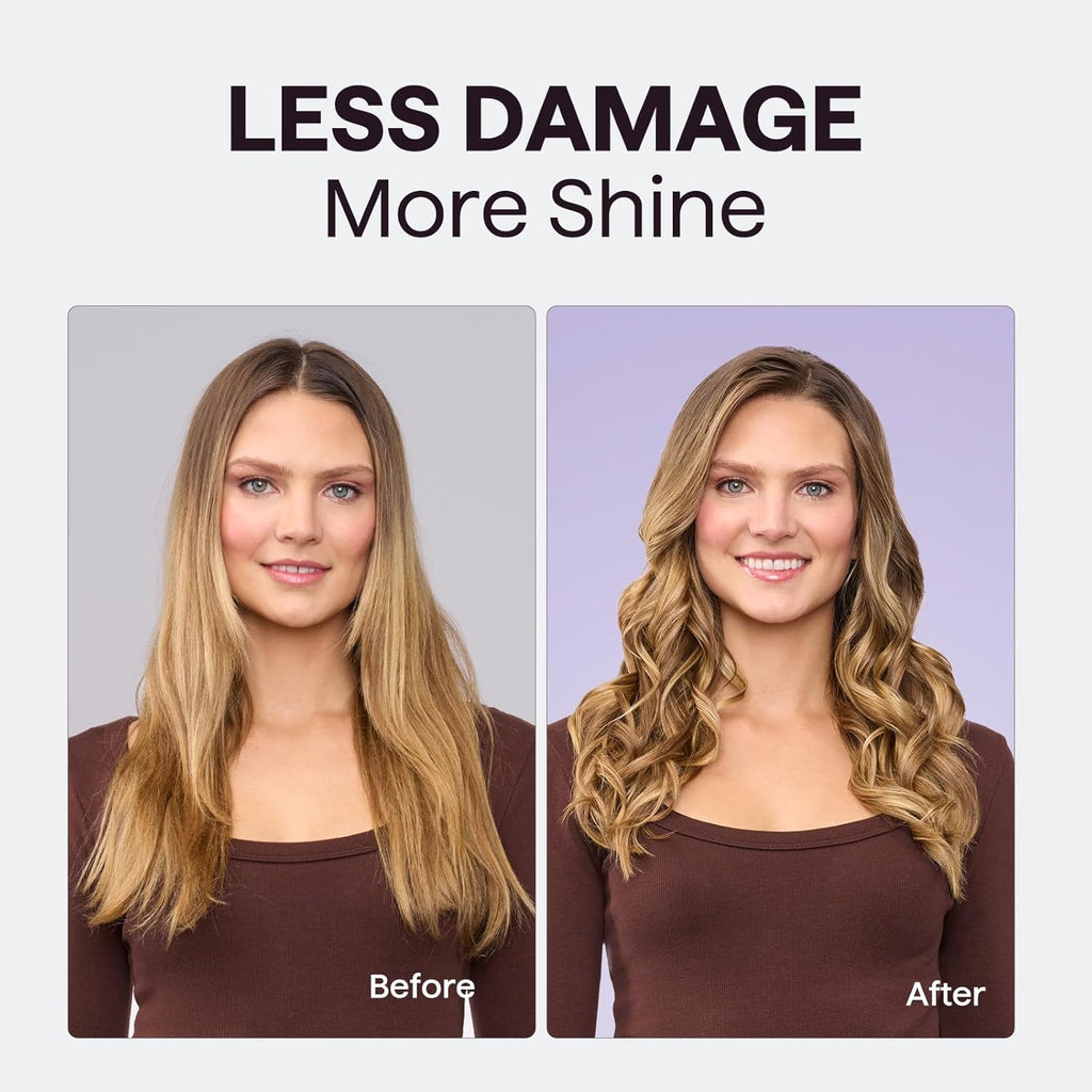 5 in 1 Curling Wand Set, Multi Curl, Curling Wand Set with Thermal Brush and 4 Interchangeable Ceramic Curling Wand(0.5”-1.25”), Instant Heat up Wand Curling Iron (Rose Gold)