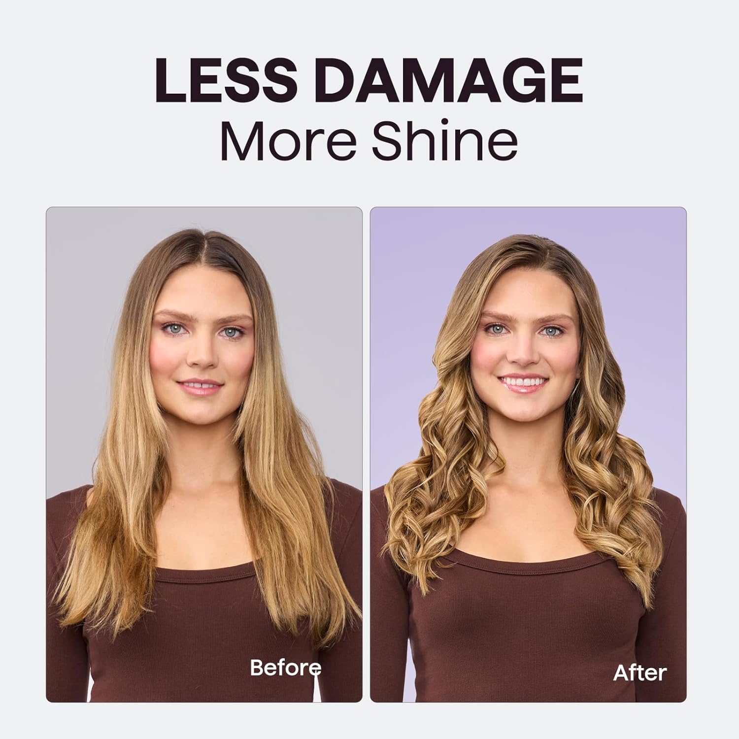 5 in 1 Curling Wand Set, Multi Curl, Curling Wand Set with Thermal Brush and 4 Interchangeable Ceramic Curling Wand(0.5”-1.25”), Instant Heat up Wand Curling Iron (Rose Gold)