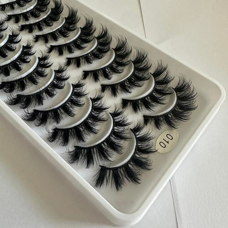 Get the Ultimate Glam with Voluminous Curly Thick False Eyelashes - Perfect for DIY Extensions & Gorgeous Eye Makeup!