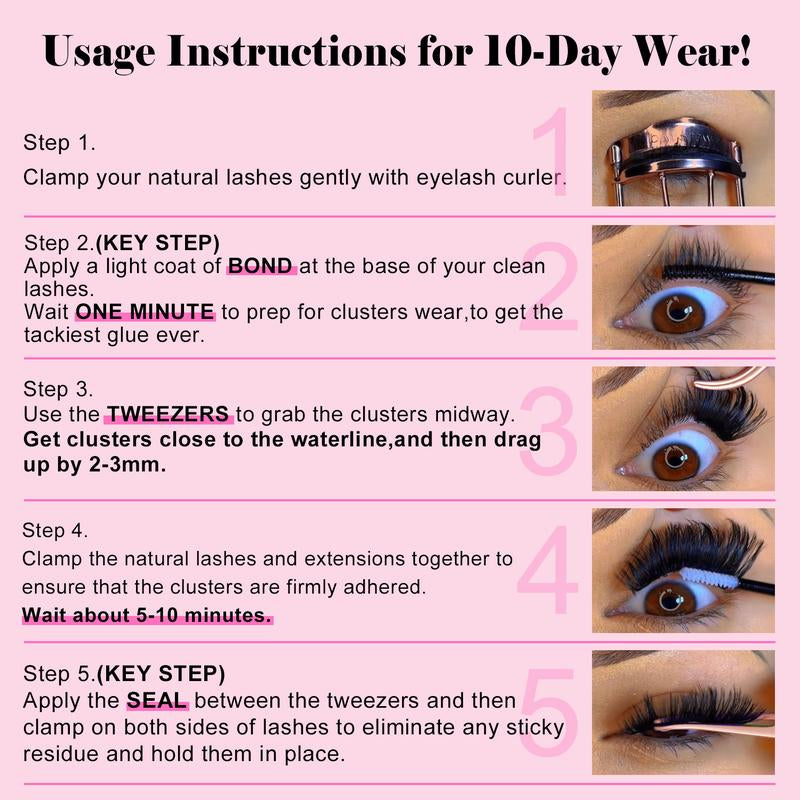 Feather‑Soft Flare Lash Clusters – Waterproof, Long‑Lasting & Beginner‑Friendly Styling Kit